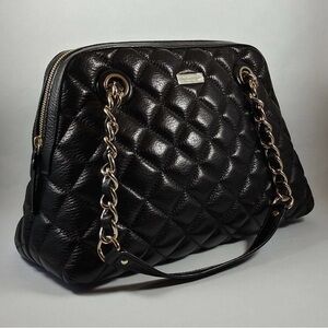 Kate Spade Black Quilted Shoulder Bag